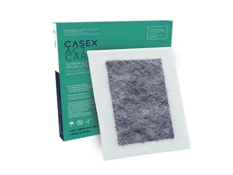 CURATIVO PRATA 10,5X19 COM CARVAO ATIVADO CASEX - Código FER-005