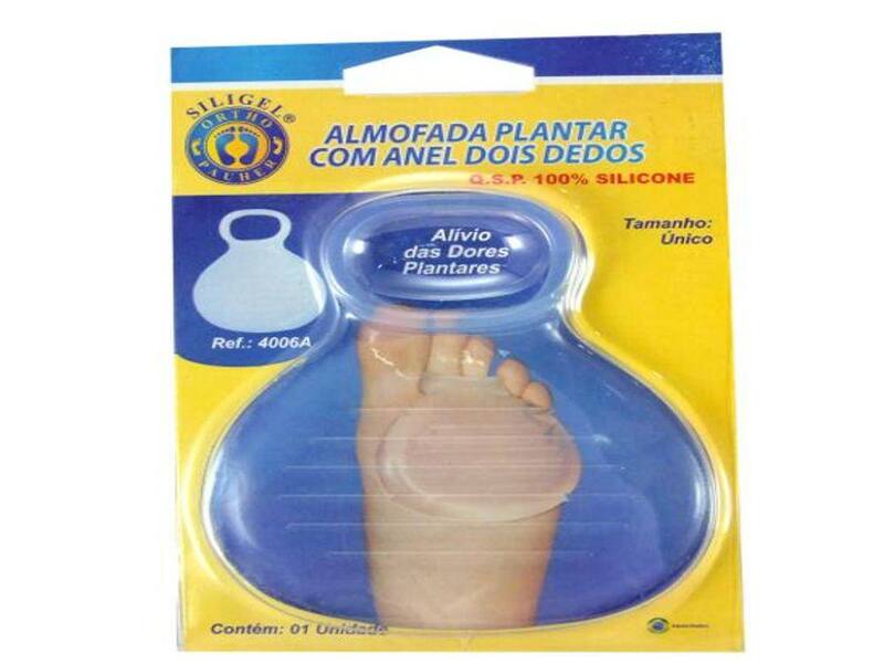 ALMOFADA PLANTAR COM ANEL DOIS DEDOS ortho pauher - Código FIS-002