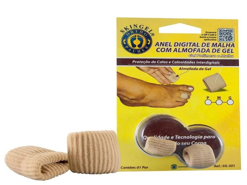 ANEL DIGITAL DE MALHA COM ALMOFADA DE GEL  ORTHO PAUHER - Código FIS-006