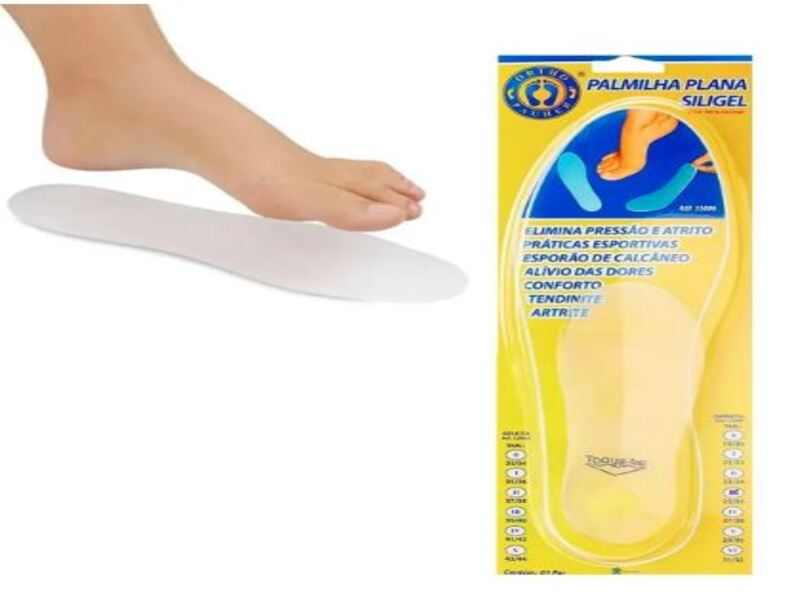 PALMILHA PLANA SILIGEL ADULTO - Código FIS-041