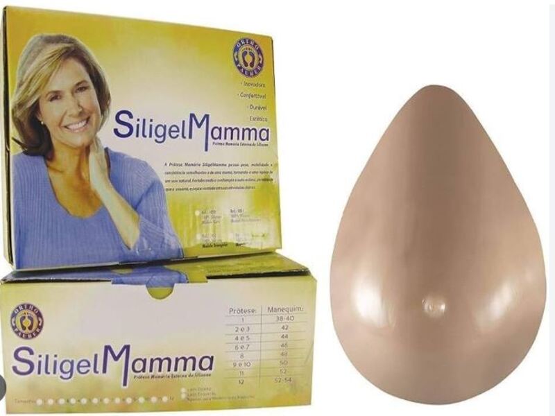 PROTESE MAMARIA SILIGEL MAMA GOTA CLEAR  RF 1 - Código FIS-049