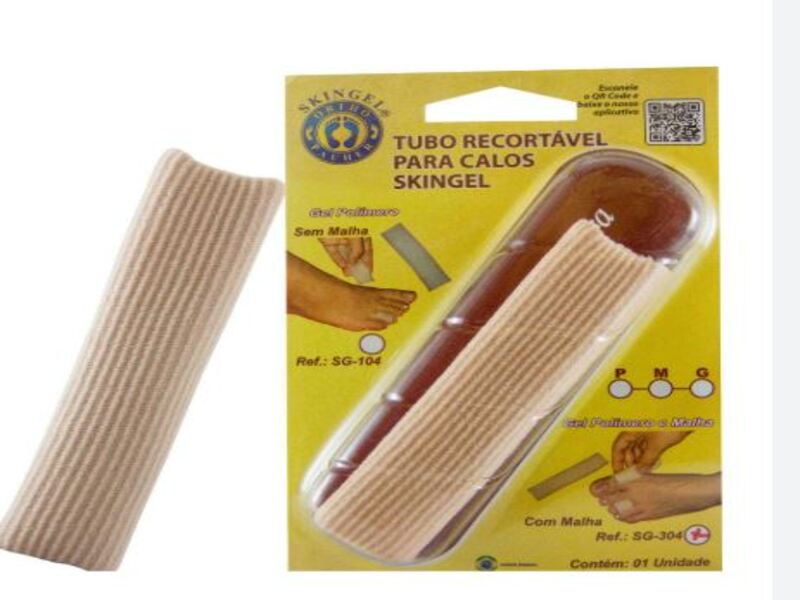 TUBO RECORTAVEL PARA CALOS SKINGEL C/ MALHA - Código FIS-050